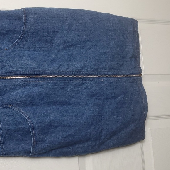 Venus Denim Overall Dress Full Zip  Front Size Small - Picture 2 of 11